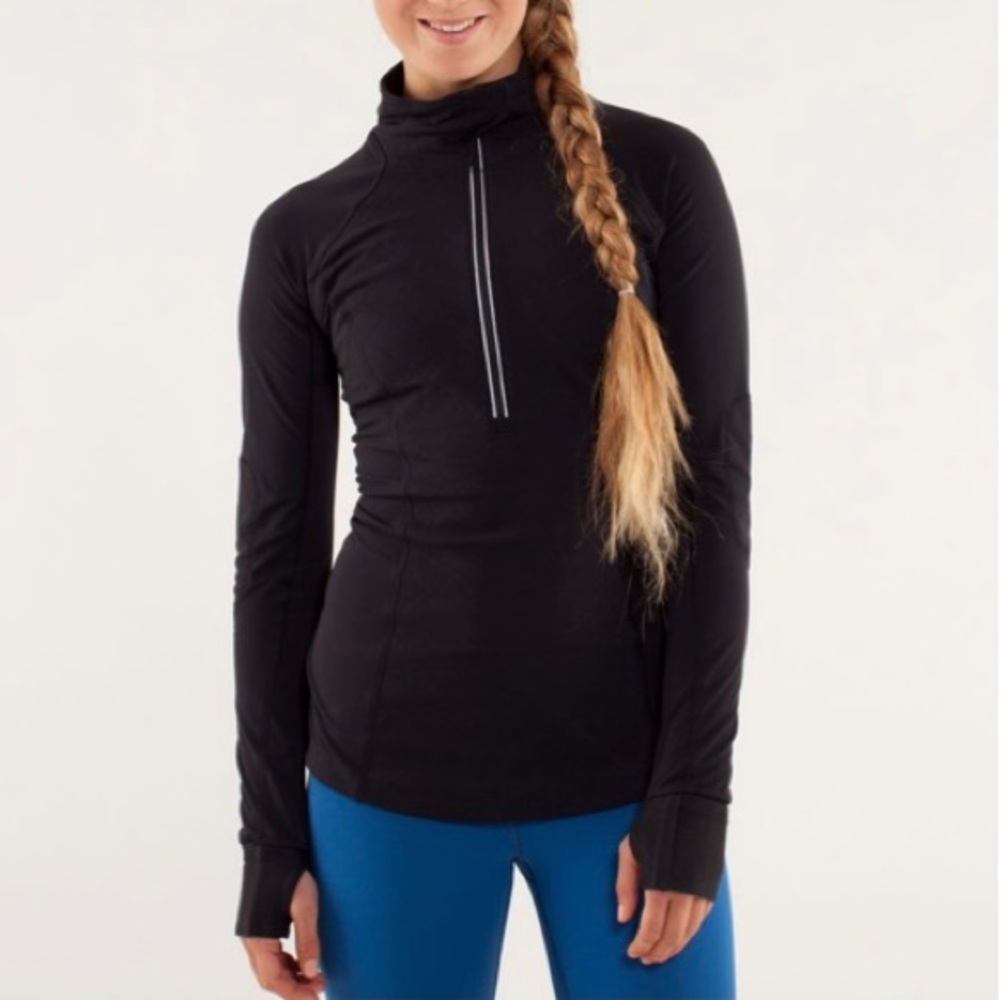 Lululemon Run: Toasty Tech Pullover in Black